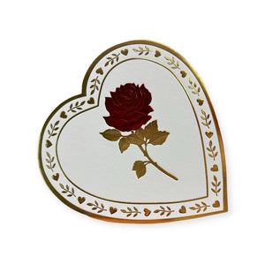 1lb White Rose Heart Box(ASB138)