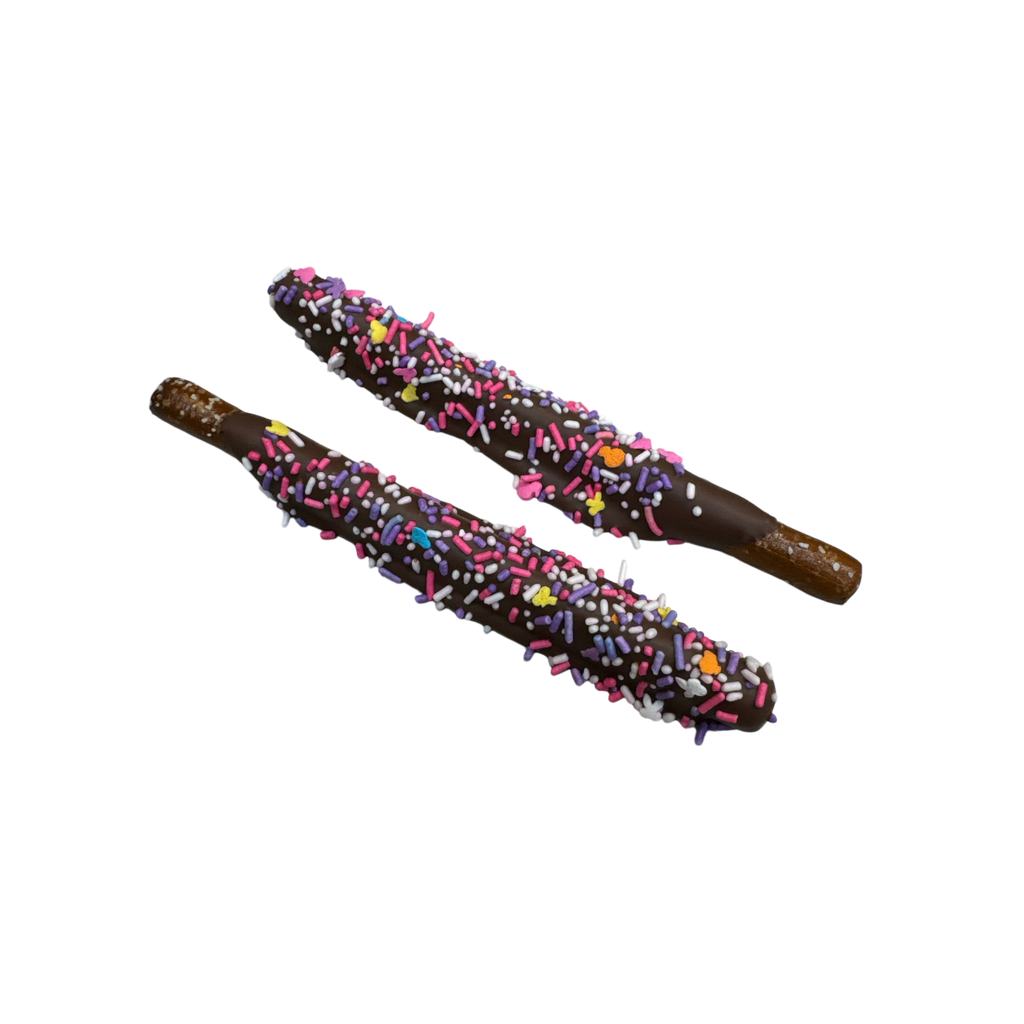 Chocolate Dipped Pretzel Rods