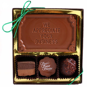 Chocolate Business Card Sampler Box