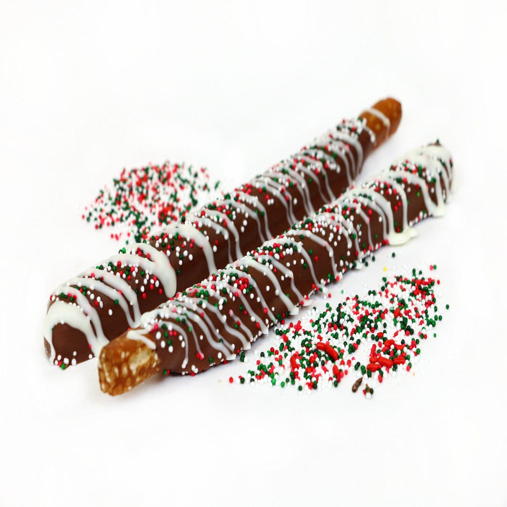 Chocolate Dipped Pretzel Rods