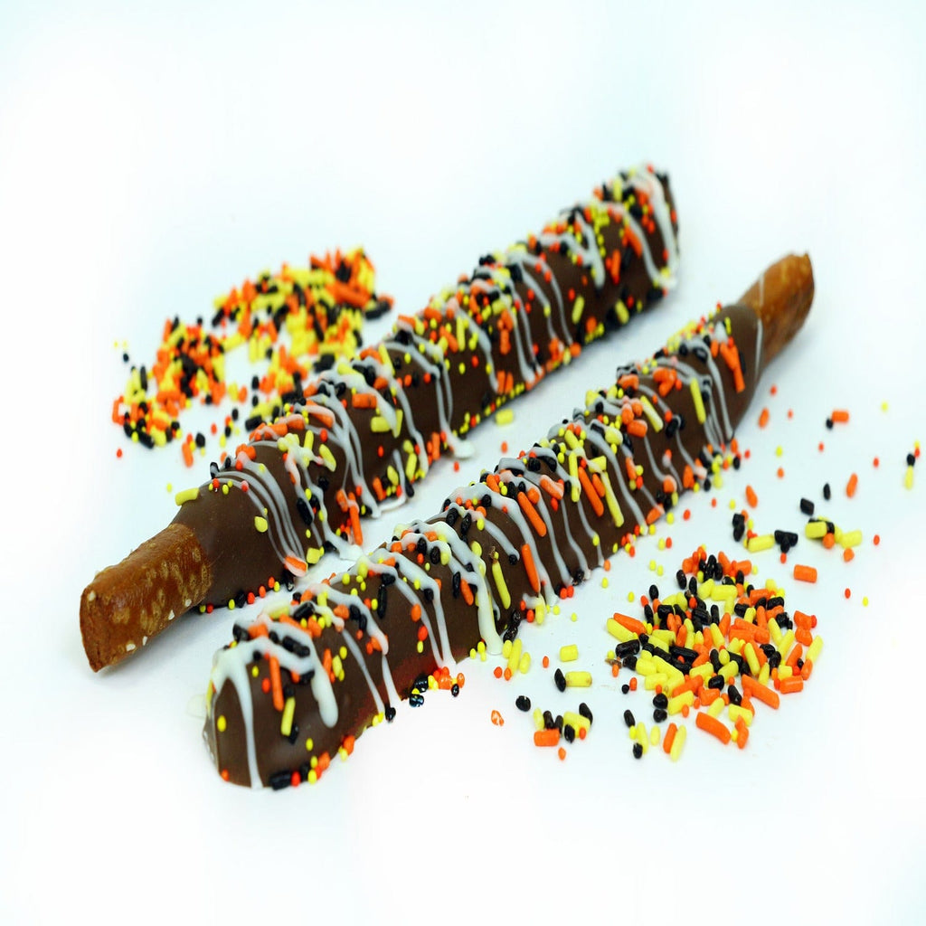 Chocolate Dipped Pretzel Rods