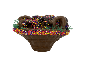 Chocolate Basket of Pretzels