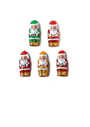 Solid Chocolate Mini Foiled Santas