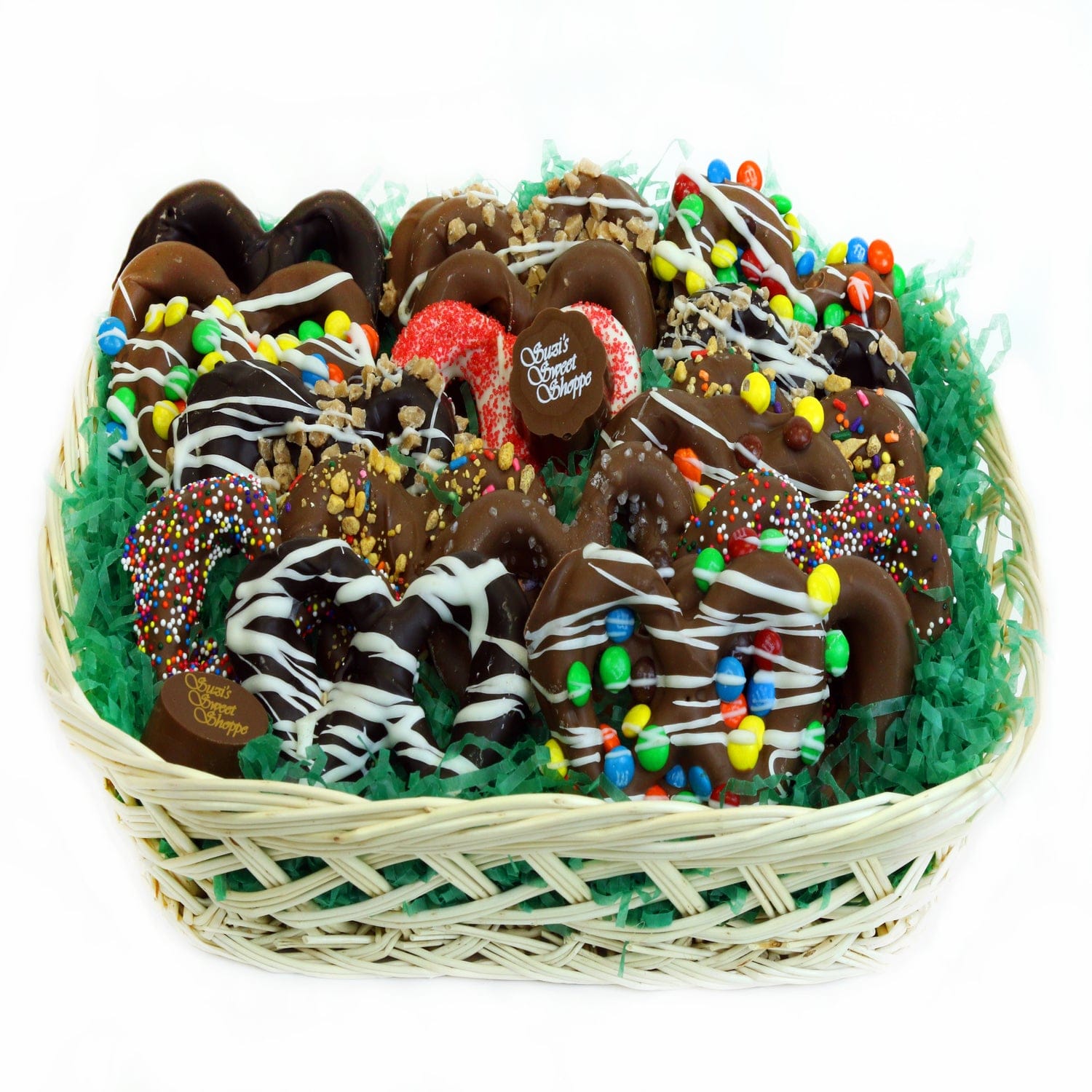 Pretzel Basket - Rectangle Willow